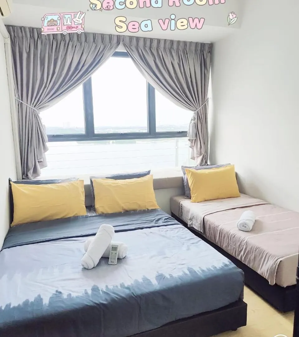 03Johor Bahru, Seaview, Danga Bay Free Parking 2Br Daire 0*,  Malezya